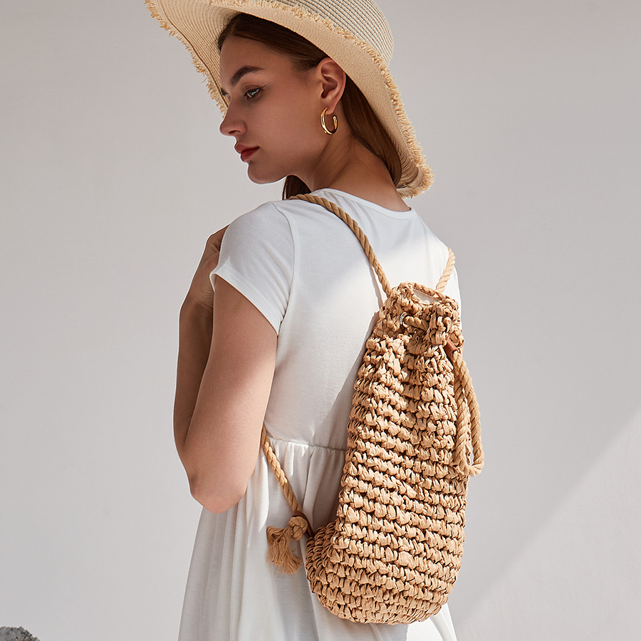 Women'S Raffia Bags - Borse a tracolla da spiaggia fatte