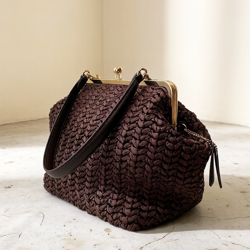 Women'S Raffia Bags - Borse da Spiaggia in Rafia Intrecciate