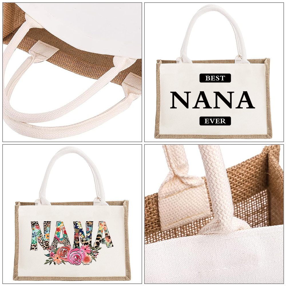 Women Bags Jute - Borsa in iuta vintage Borsa per