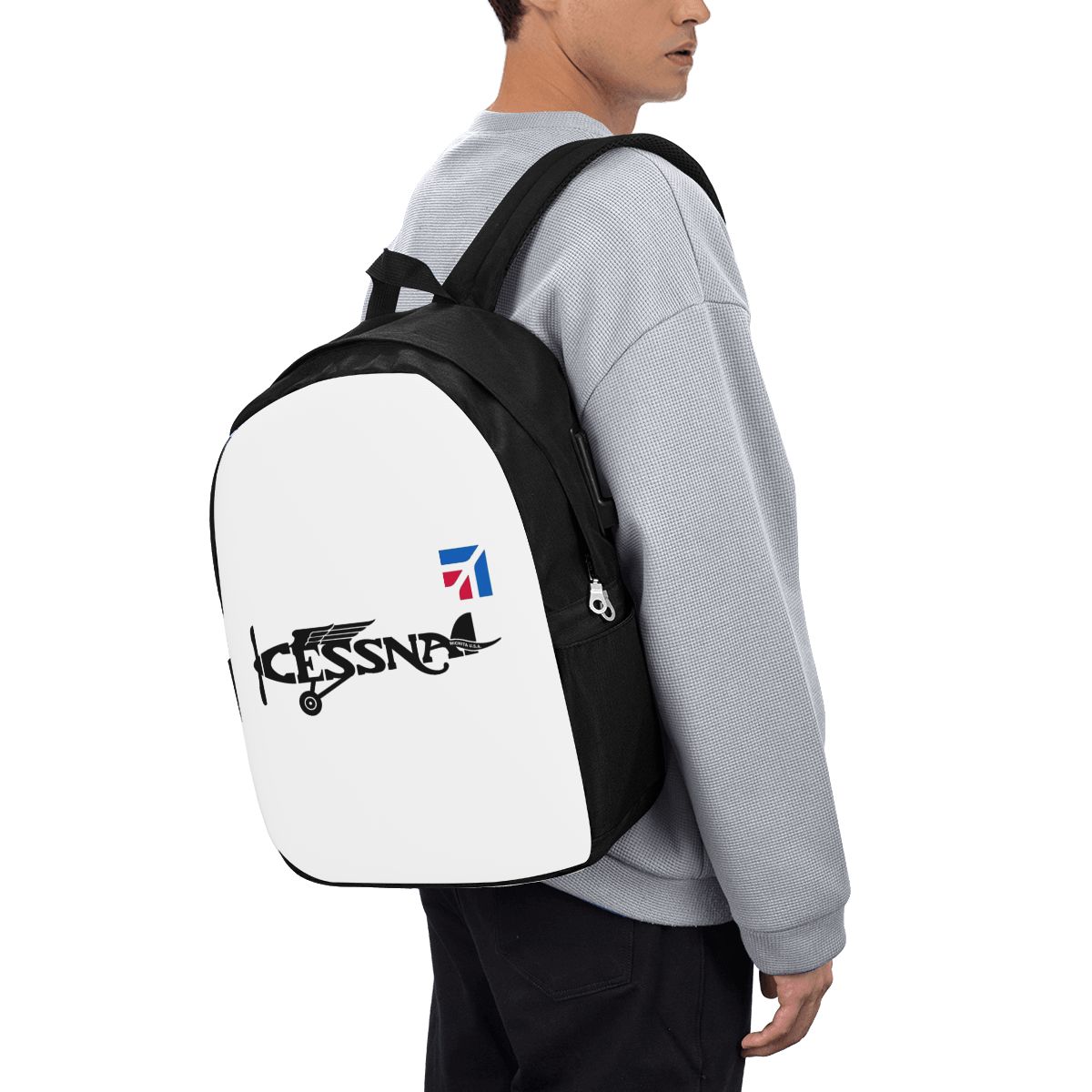 Women Bags Laptop - Zaino con logo Cessna, borsa da