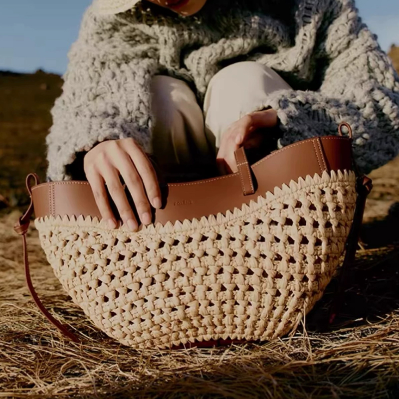 Women'S Raffia Bags - Borsa Estiva 2026 in Rafia e