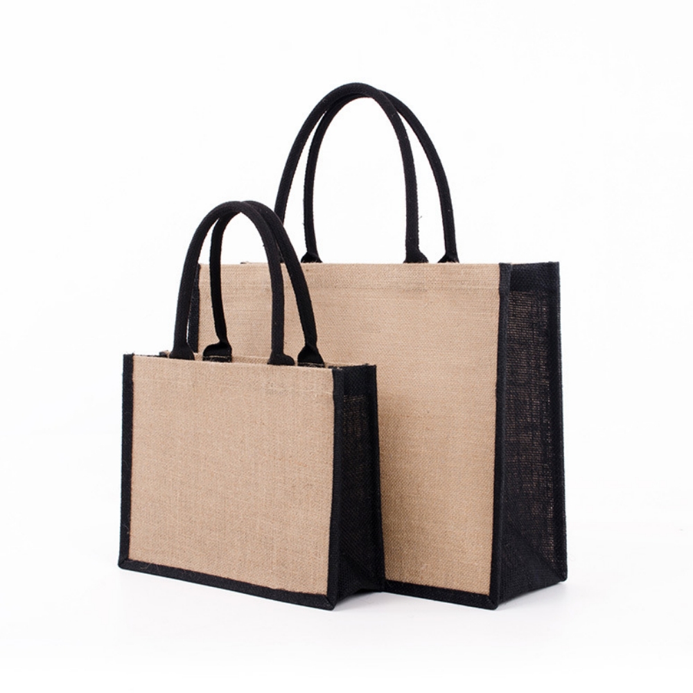 Women Bags Jute - Borsa Shopping in Iuta Ecologica Vintage