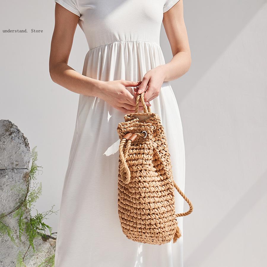 Borse a tracolla da spiaggia f - Women'S Raffia Bags recensione e prezzo