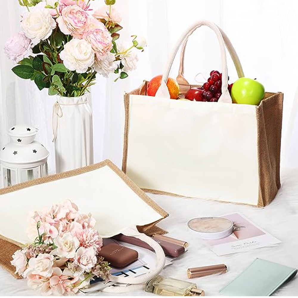 Borse Tote in Tela di Iuta da  - Women Bags Jute recensione e prezzo
