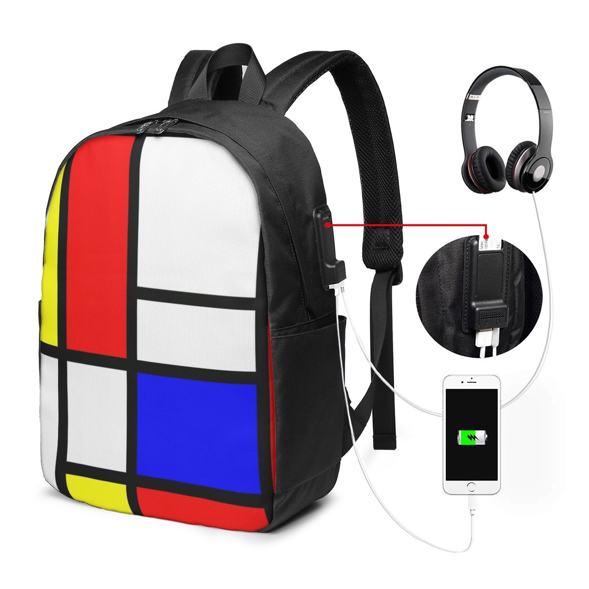Zaino Piet Mondrian Compositio - Women Bags Laptop recensione e prezzo
