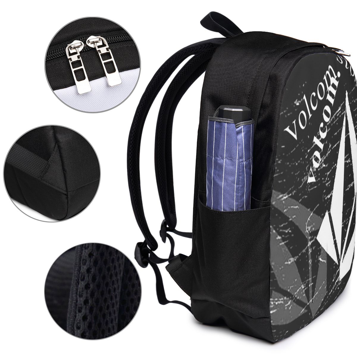 Zaino con logo V-Volcom, borsa - Women Bags Laptop recensione e prezzo