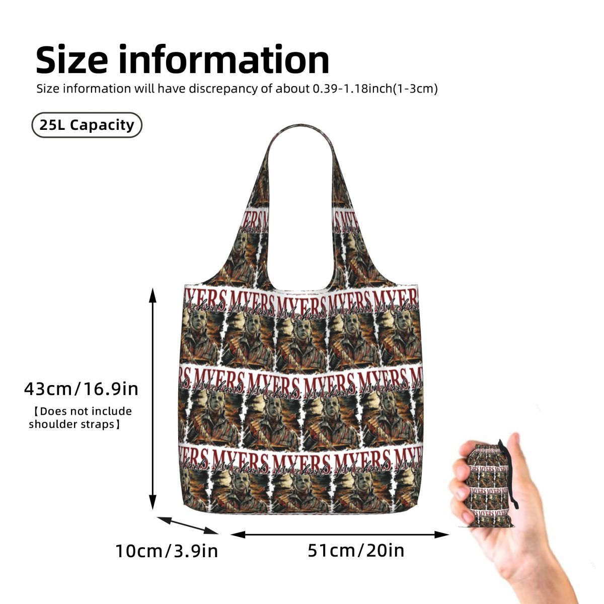 Borsa Shopper Michael Myers in - Women Bags Myer recensione e prezzo