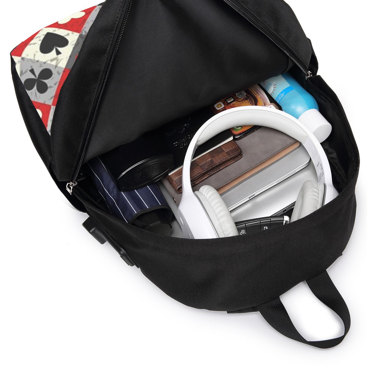 Zaino con stampa di carte da g - Women Bags Laptop recensione e prezzo