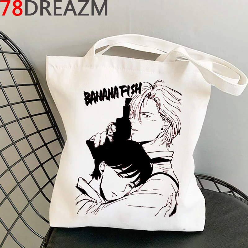Banana Fish shopping bag shopp - Women Bags Jute recensione e prezzo